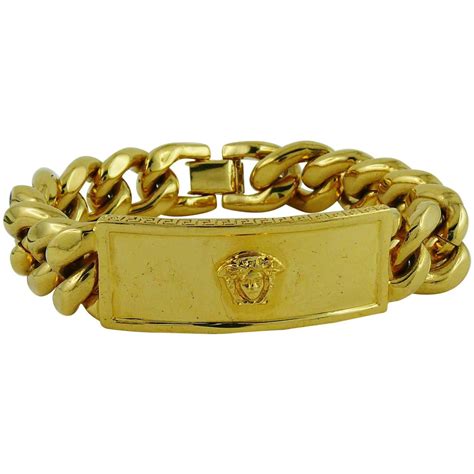 bracelet or versace homme|vintage versace bracelet.